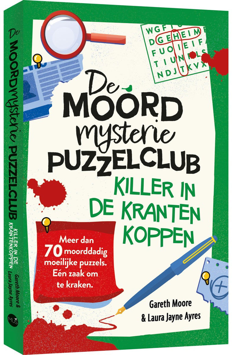 Puzzelboek - De moordmysterie puzzelclub - 3: Killer in de krantenkoppen