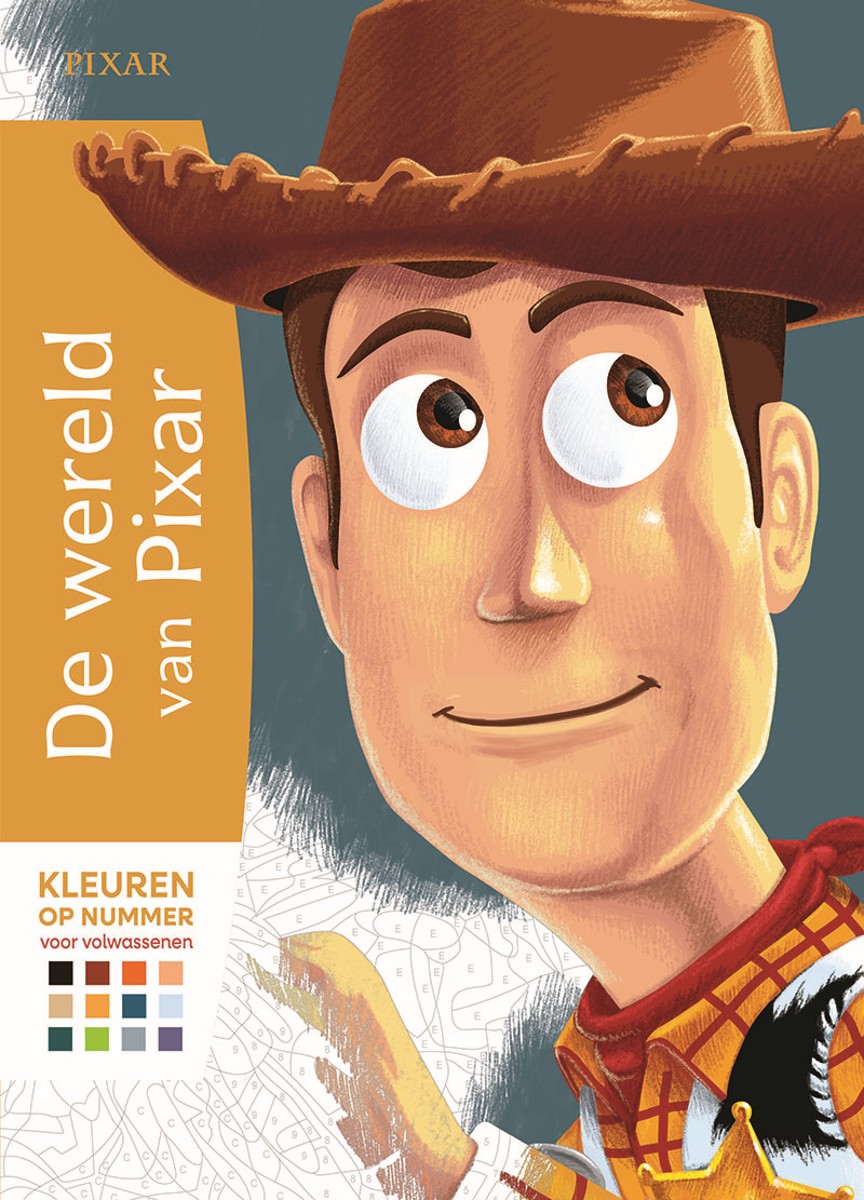 Kleurboek - Kleuren op nummer voor volwassenen - Disney Pixar