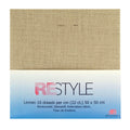 linnen borduurstof 22 count - 50x50 cm naturel