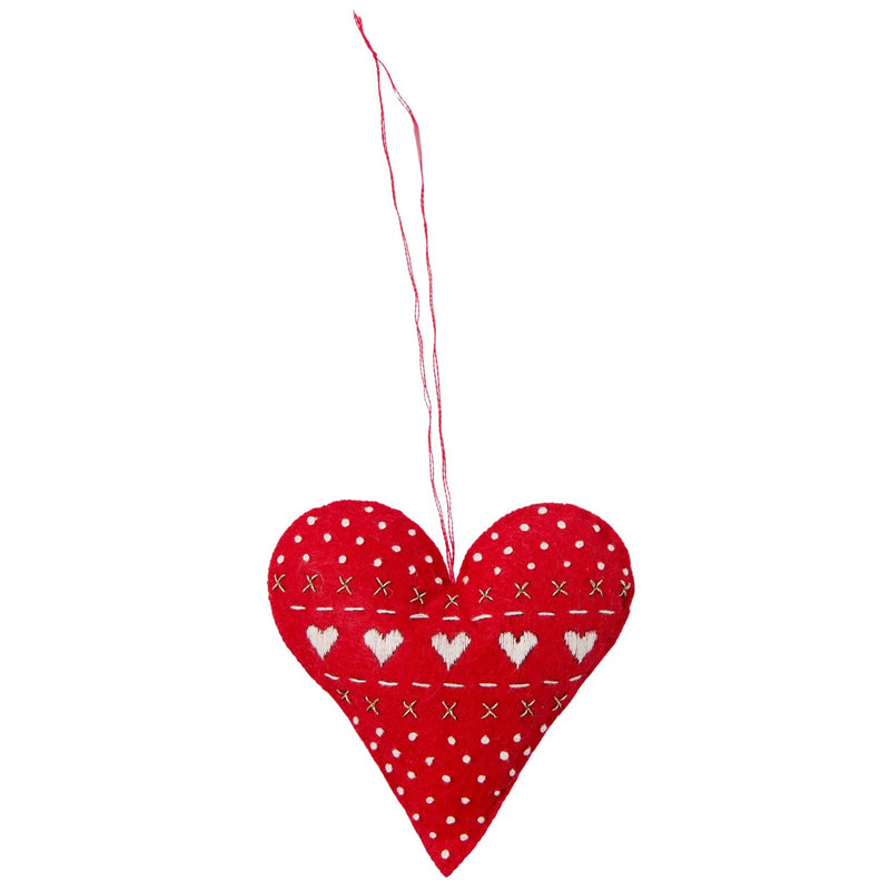 Rico Design vilt pakket - hart hanger