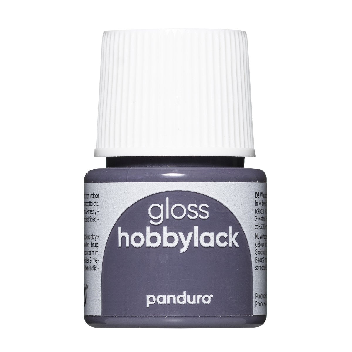 Panduro hobbylak - 45 ml - glans - donkergrijs