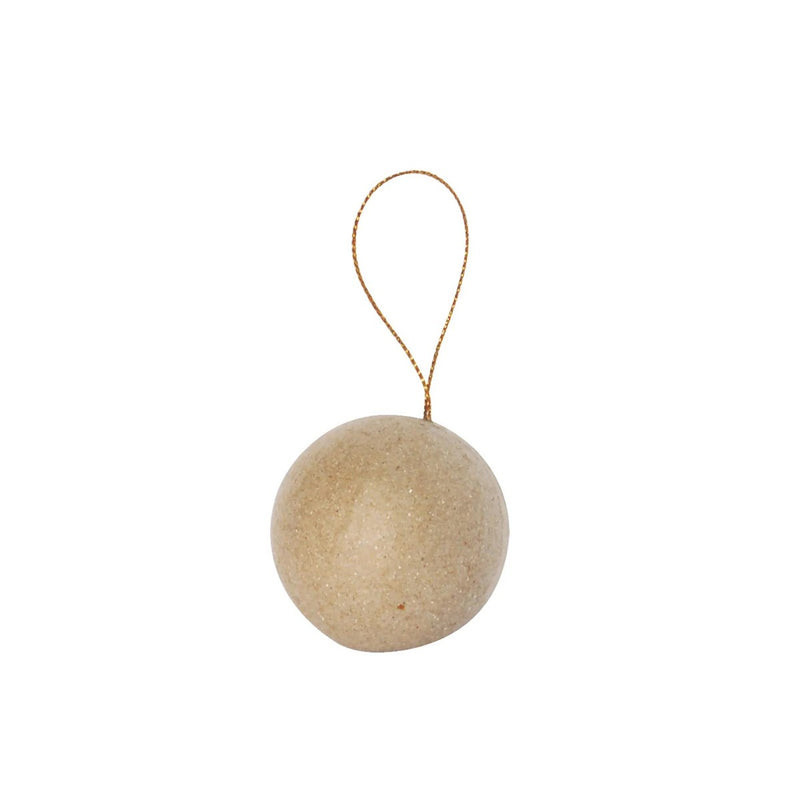 Papier-maché figuren - kerstballen - 6 stuks