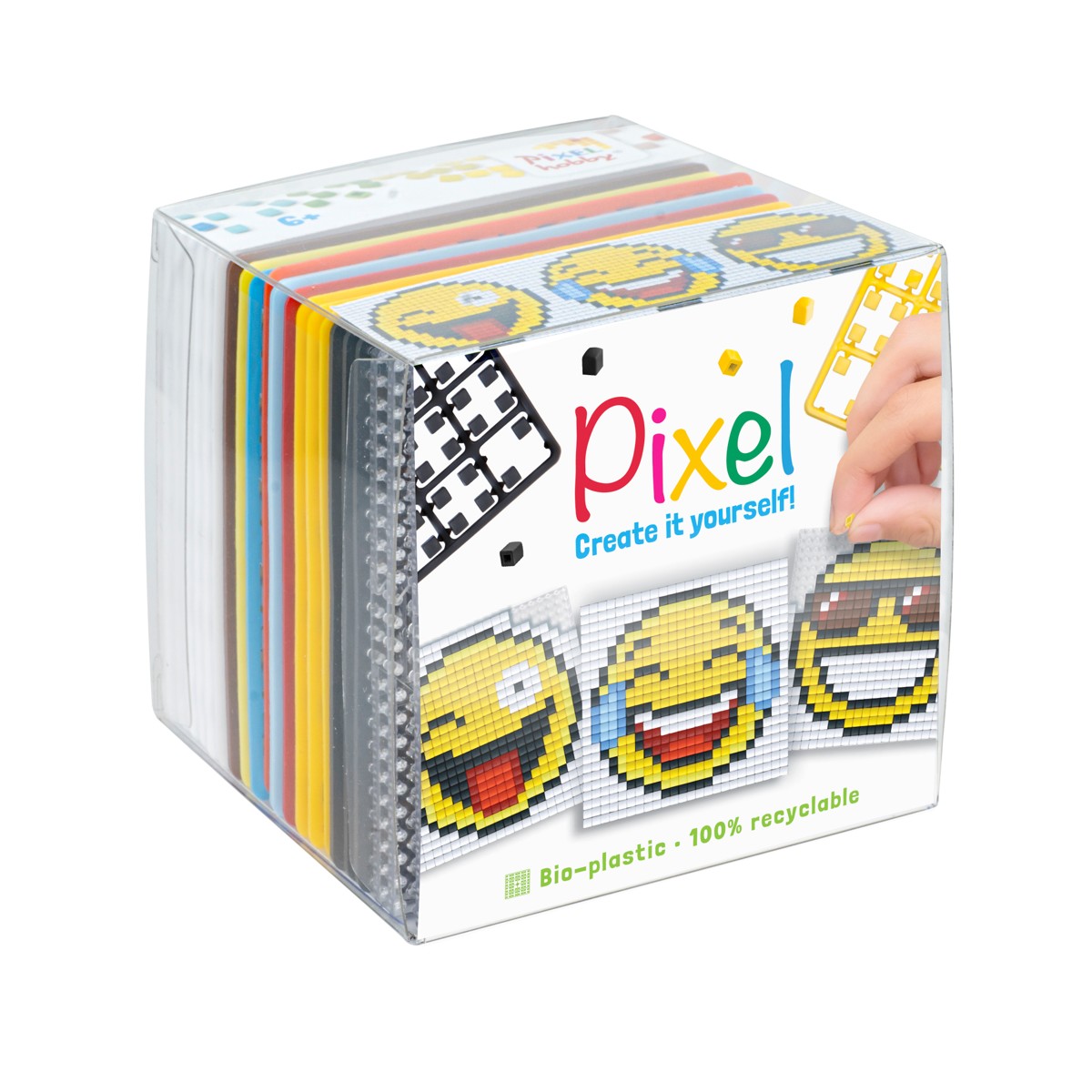 Pixelhobby kubus - 24-delig - smileys