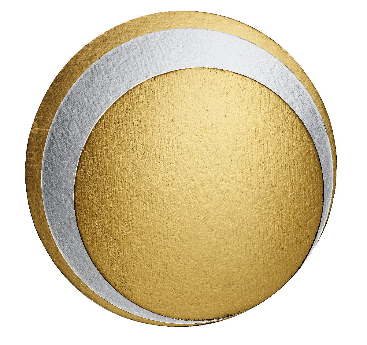 Cakeboard rond 3 stuks- Zilver/goud