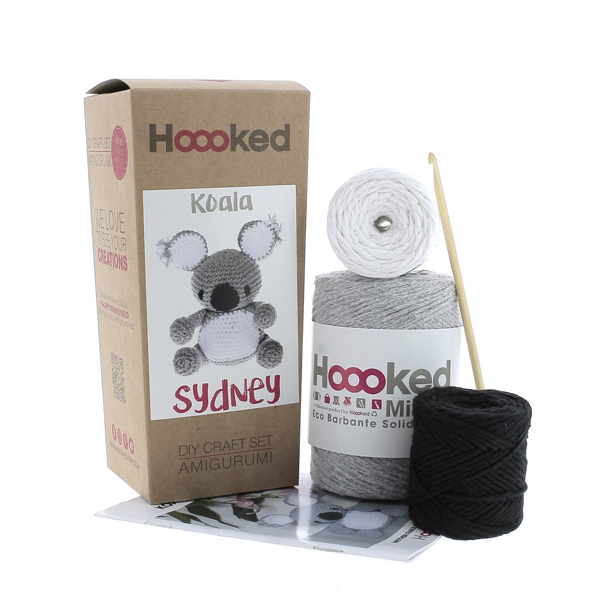 Hoooked DIY kit - Koala Sidney - gris