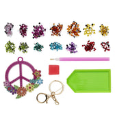 Panduro Junior DIY kit - Bling Dots peace sleutelhanger