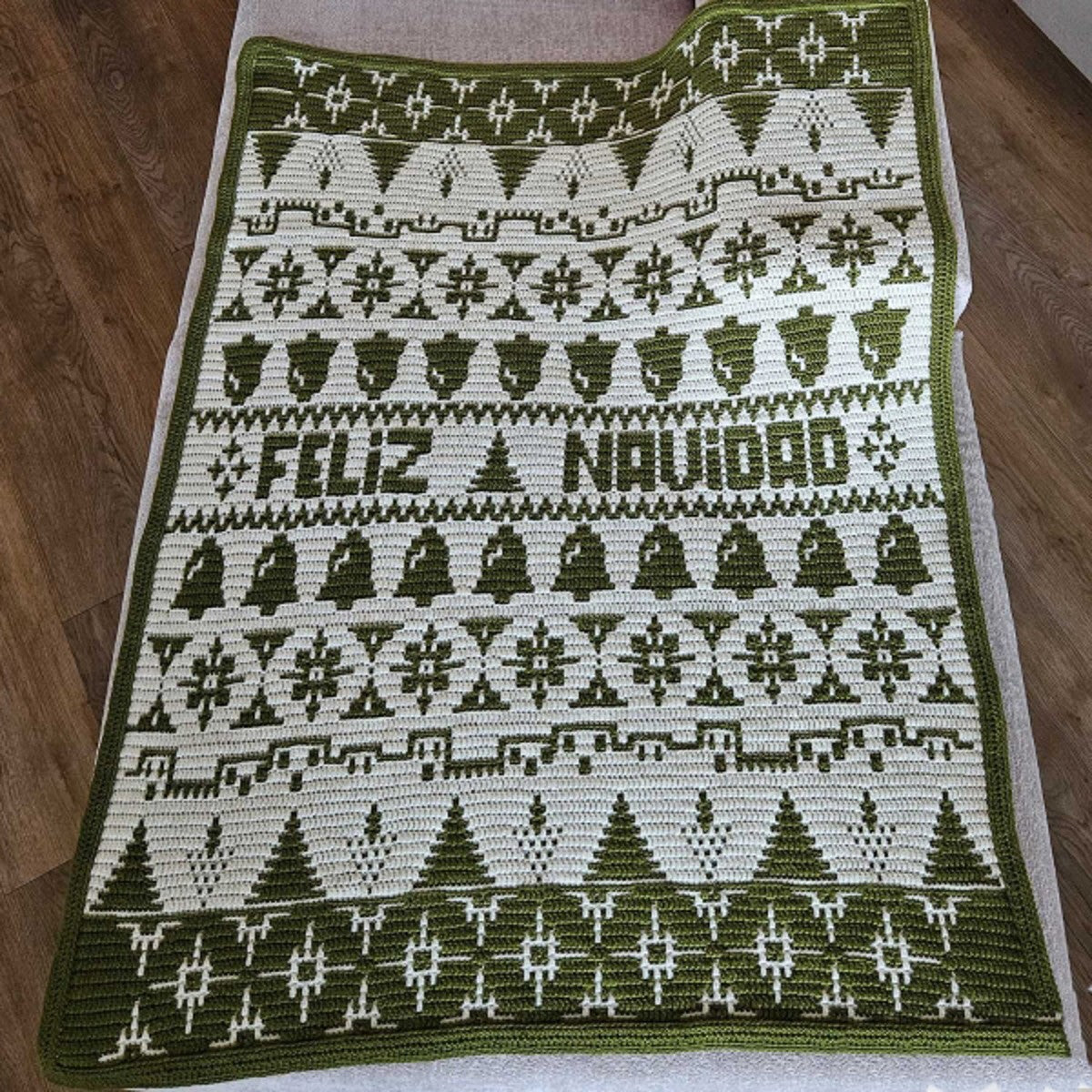 Katia haakpakket - Merry Blanket - groen