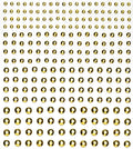 Strass stickers - metallic goud
