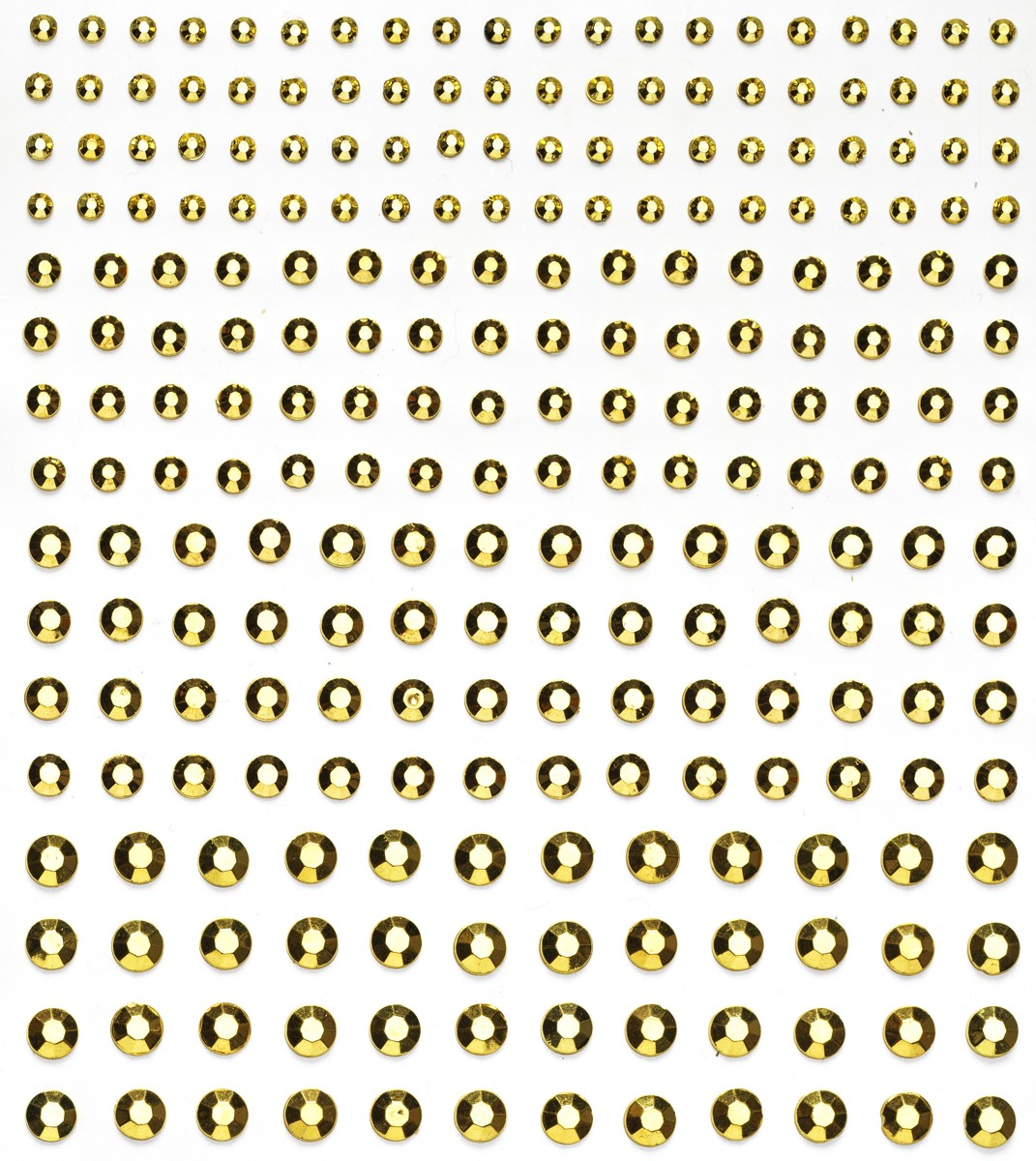 Strass stickers - metallic goud