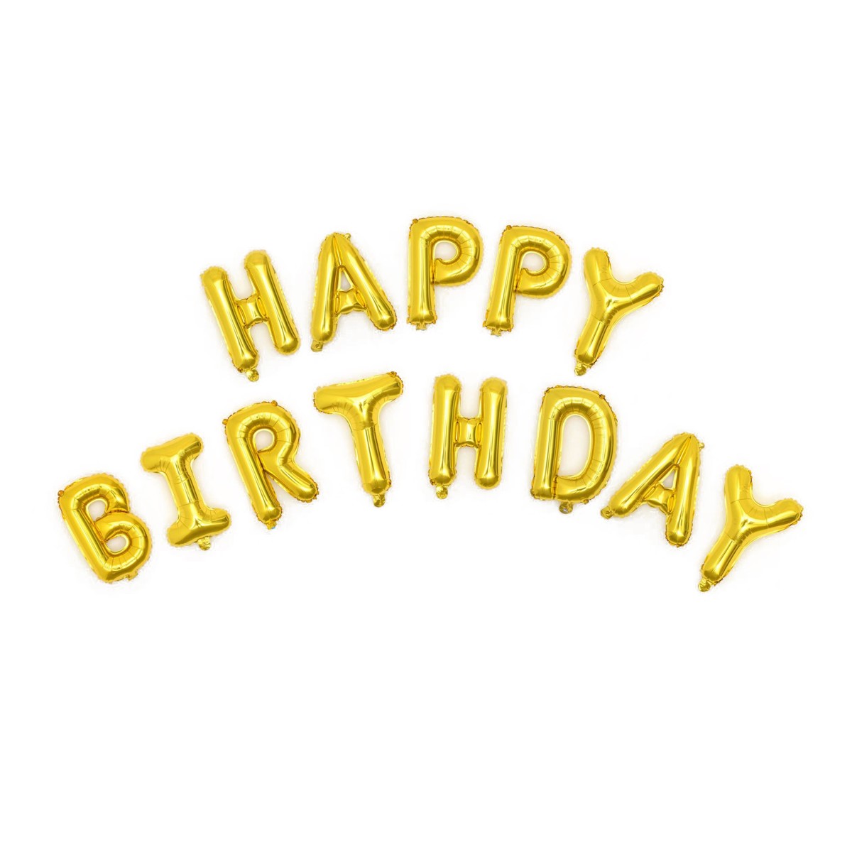 ballonnen set - happy birthday goud