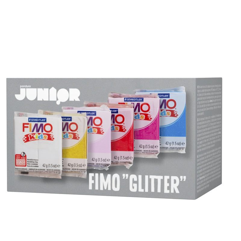 FIMO Kids set - 6 kleuren - glitter