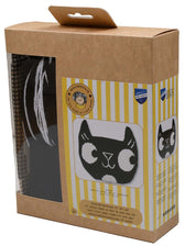 Borduurpakket - kruissteek kussen - zwarte kat