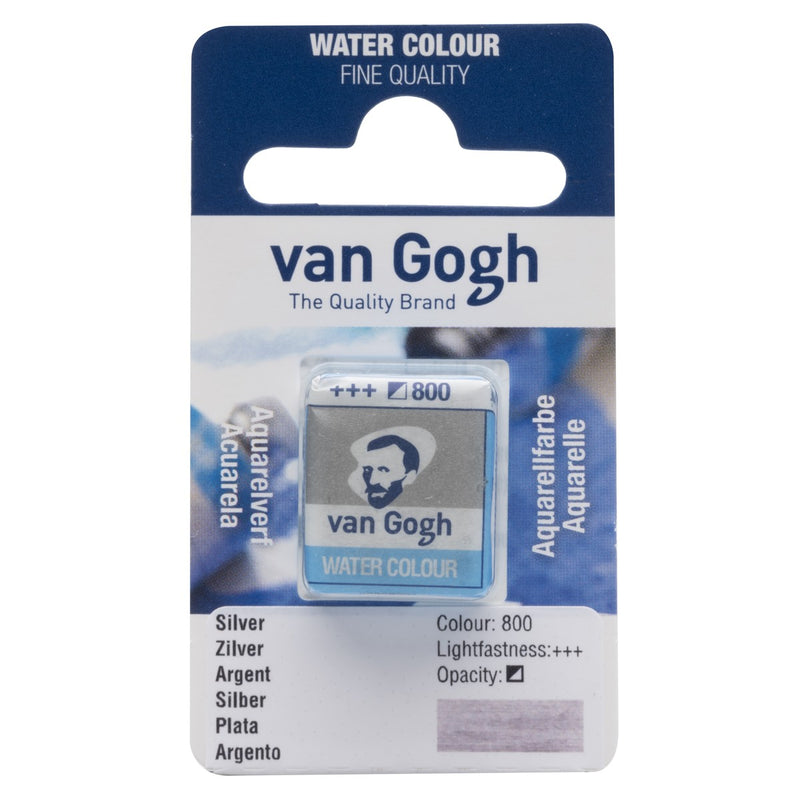 van Gogh aquarelverf - napje - zilver 800