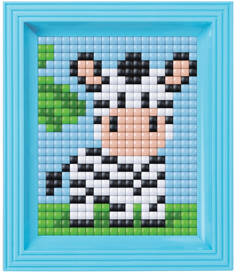 Pixelhobby XL set met lijst - zebra