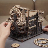 Robotime houten 3D puzzel - Marble Run Night City