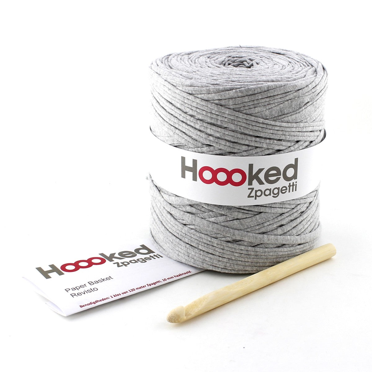 Hoooked Zpagetti DIY kit - Revisto Basket - grijs