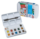 van Gogh aquarelverf pocket box - 12 halve napjes - basic