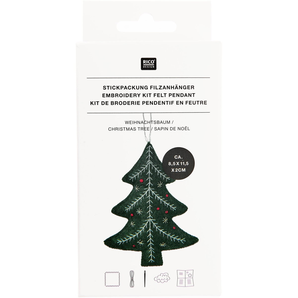 Rico Design vilt pakket - kerstboom hanger