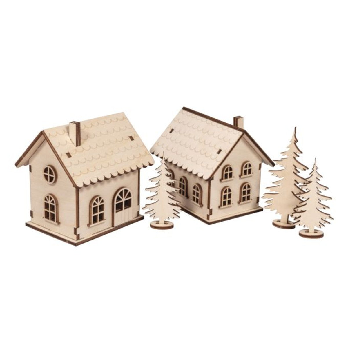Rayher houten 3D puzzel - lichthuisje