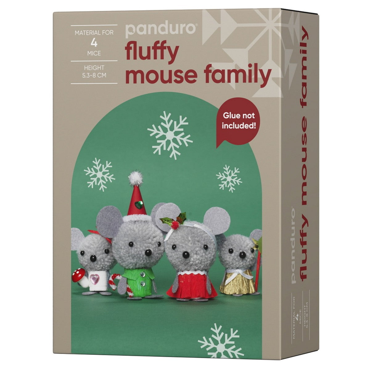 Panduro DIY kit - Fluffy Mouse Family