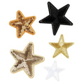 Iron-on plaatjes - 5 stuks - sterren