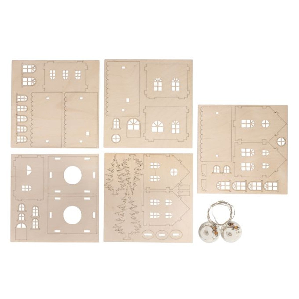 Rayher houten 3D puzzel - lichthuisje