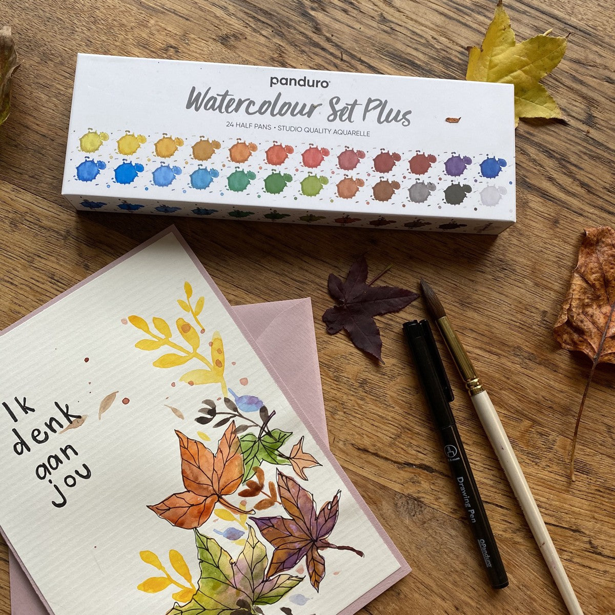 Panduro set aquarelverf - 24 kleuren