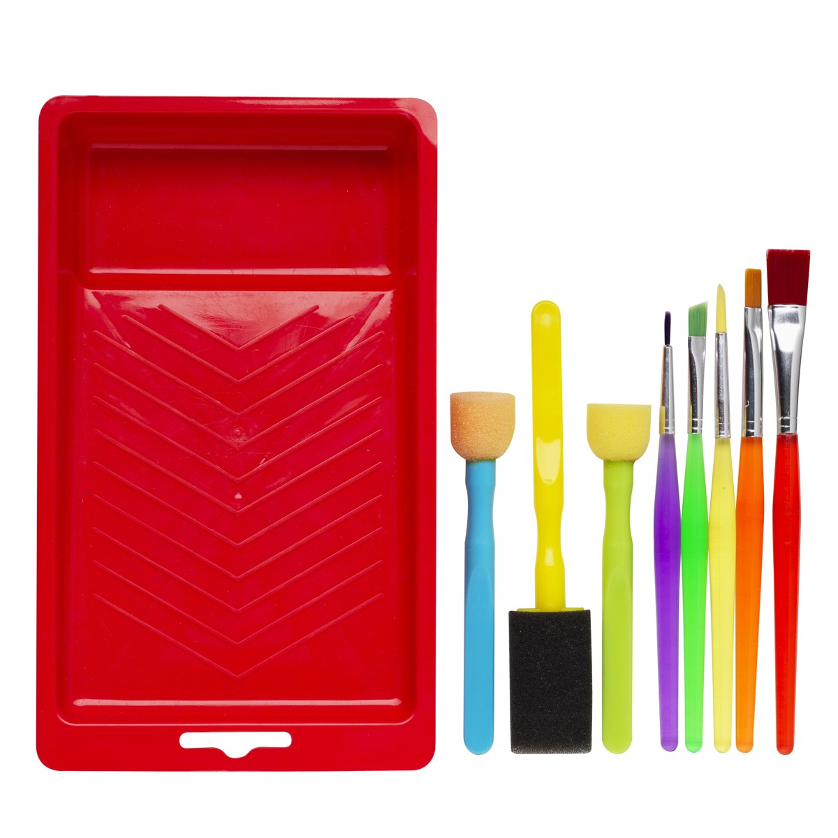 Junior set met verschillende verf accessoires