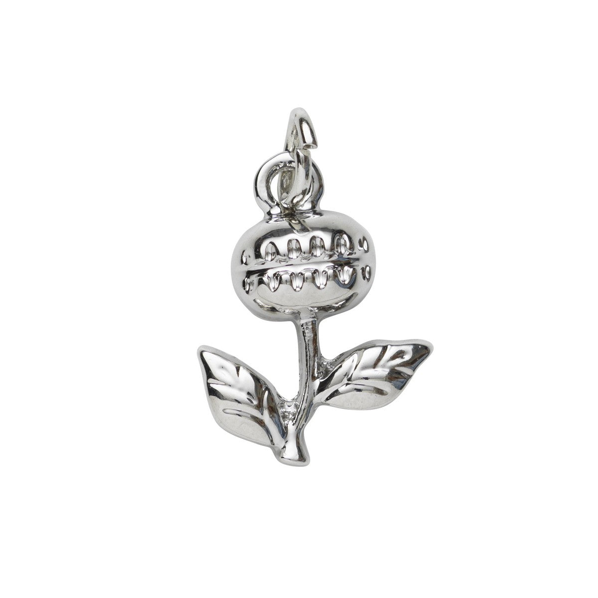 Charm Series hanger - piranhaplant zilverkleurig