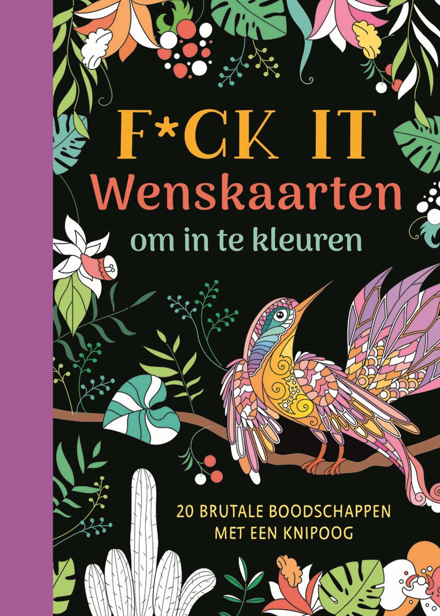 Wenskaarten om in te kleuren - F*ck it