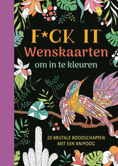 Wenskaarten om in te kleuren - F*ck it