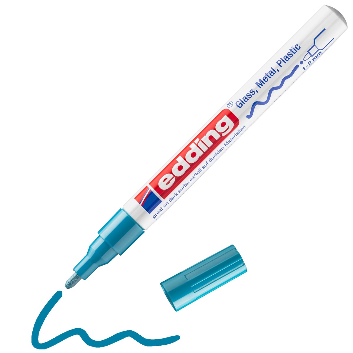 edding 751 lakmarker - glans - 1 tot 2 mm - lichtblauw
