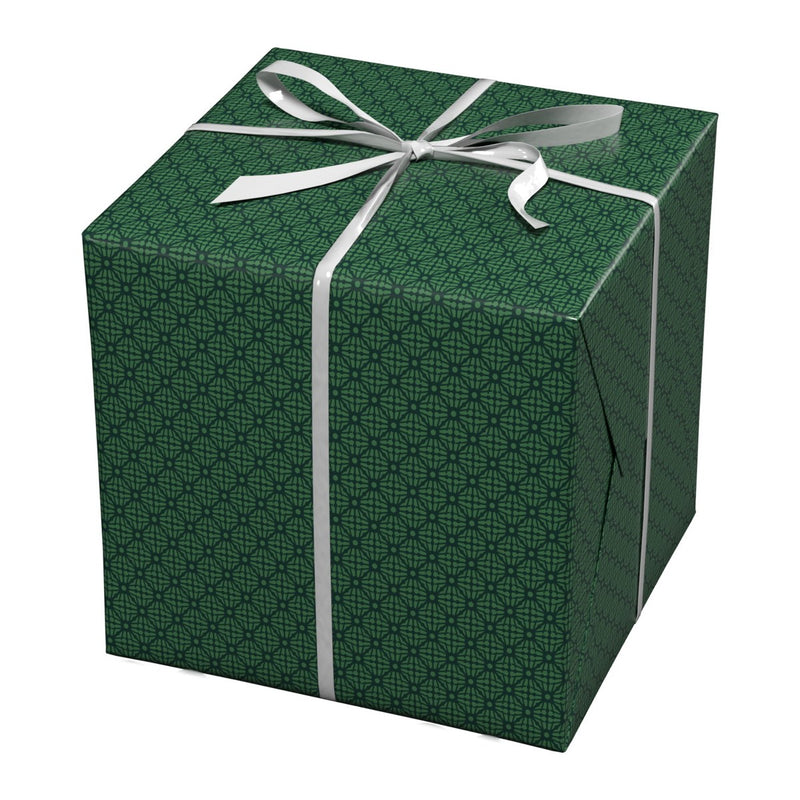 Cadeaupapier - 10 meter - groen patroon