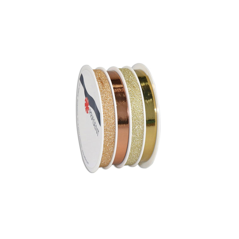 Cadeaulint set - 4x 5 meter - goud