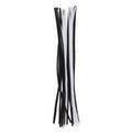 Chenilledraad - 25 stuks - zwart en wit