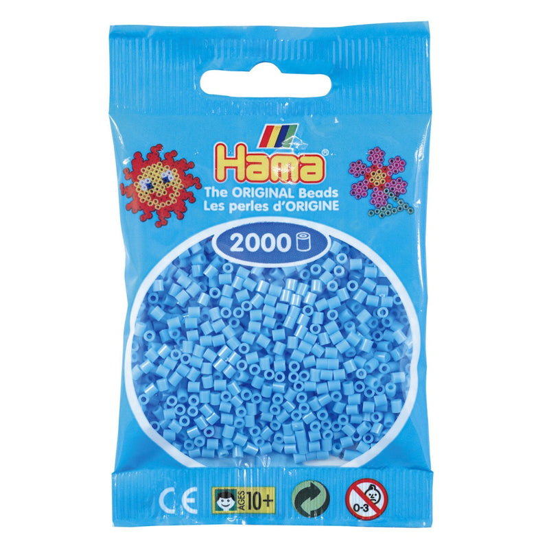Hama Mini - strijkkralen - 2000 stuks - pastel blue 46