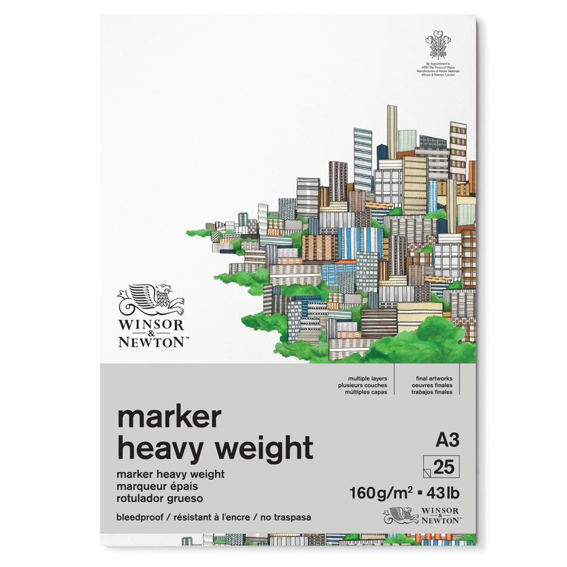 Winsor & Newton bleedproof markerpapier 160 gram - A3