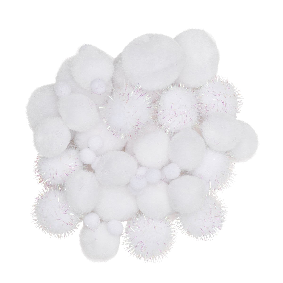 Pompons - wit