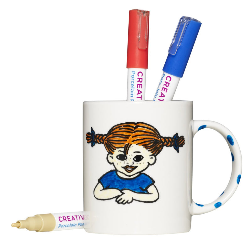 Panduro Junior DIY kit - Paint Your Own Pippi Mug