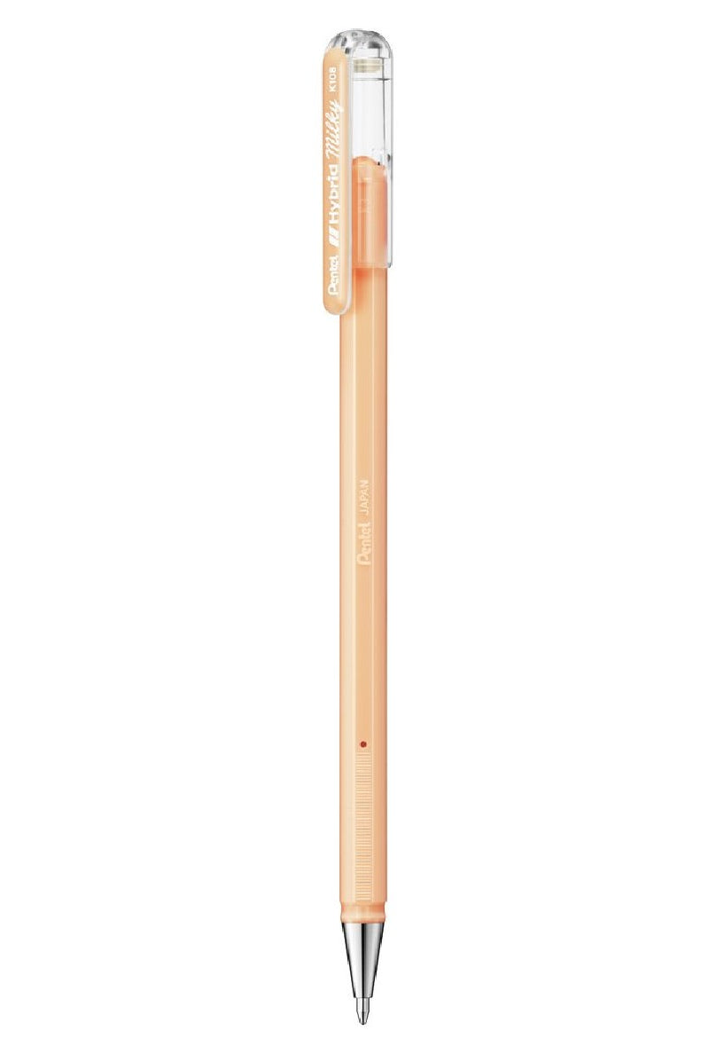 Pentel gelpen Milky - pastel oranje