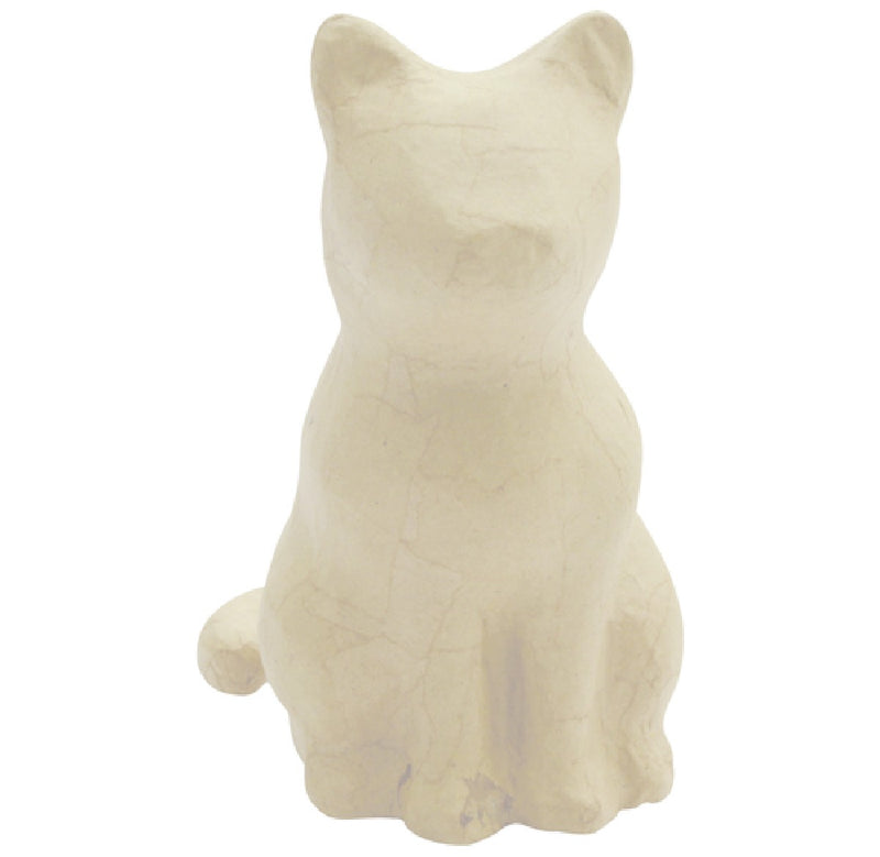 papiermaché - zittende poes
