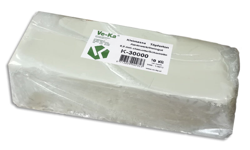 Chamotteklei - fijn- 10 kilo - witbakkend