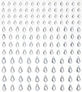 Strass stickers - druppels - kristal