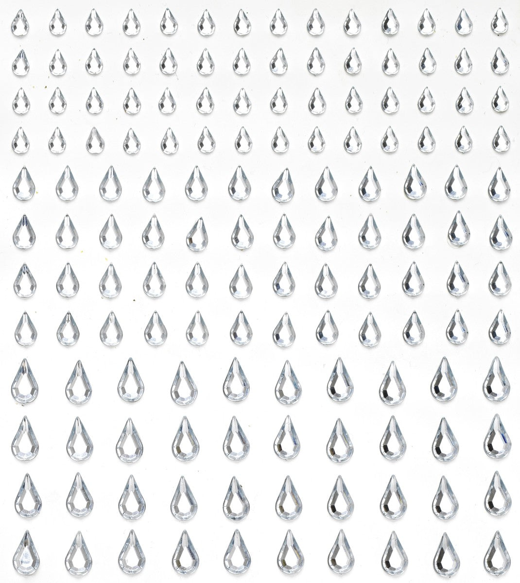 Strass stickers - druppels - kristal