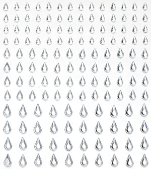 Strass stickers - druppels - kristal