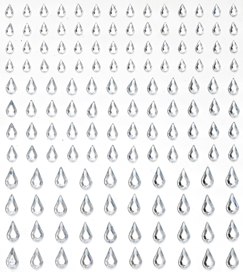 Strass stickers - druppels - kristal