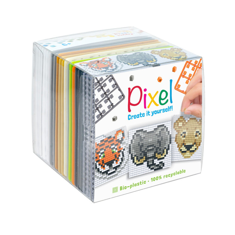Pixelhobby kubus - 24-delig - wilde dieren