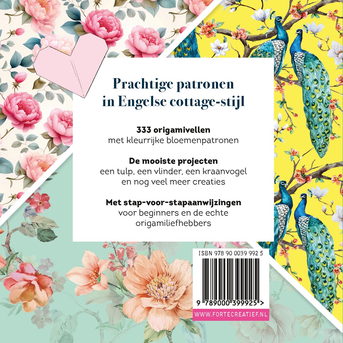 Boek - 333 origami - Cottage Garden