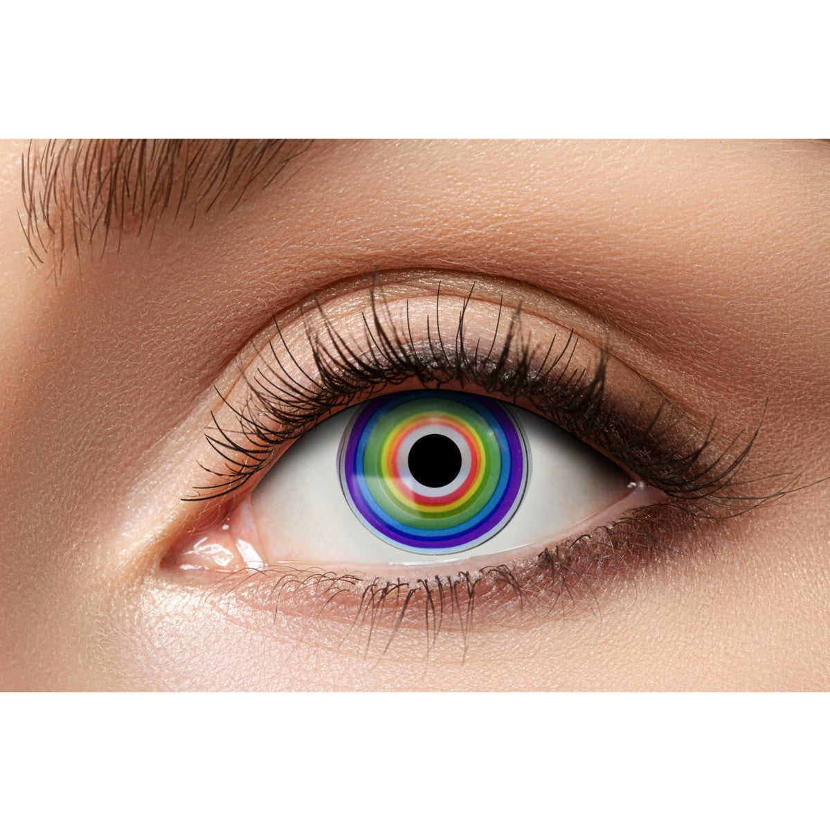 Gekleurde contactlenzen - regenboog