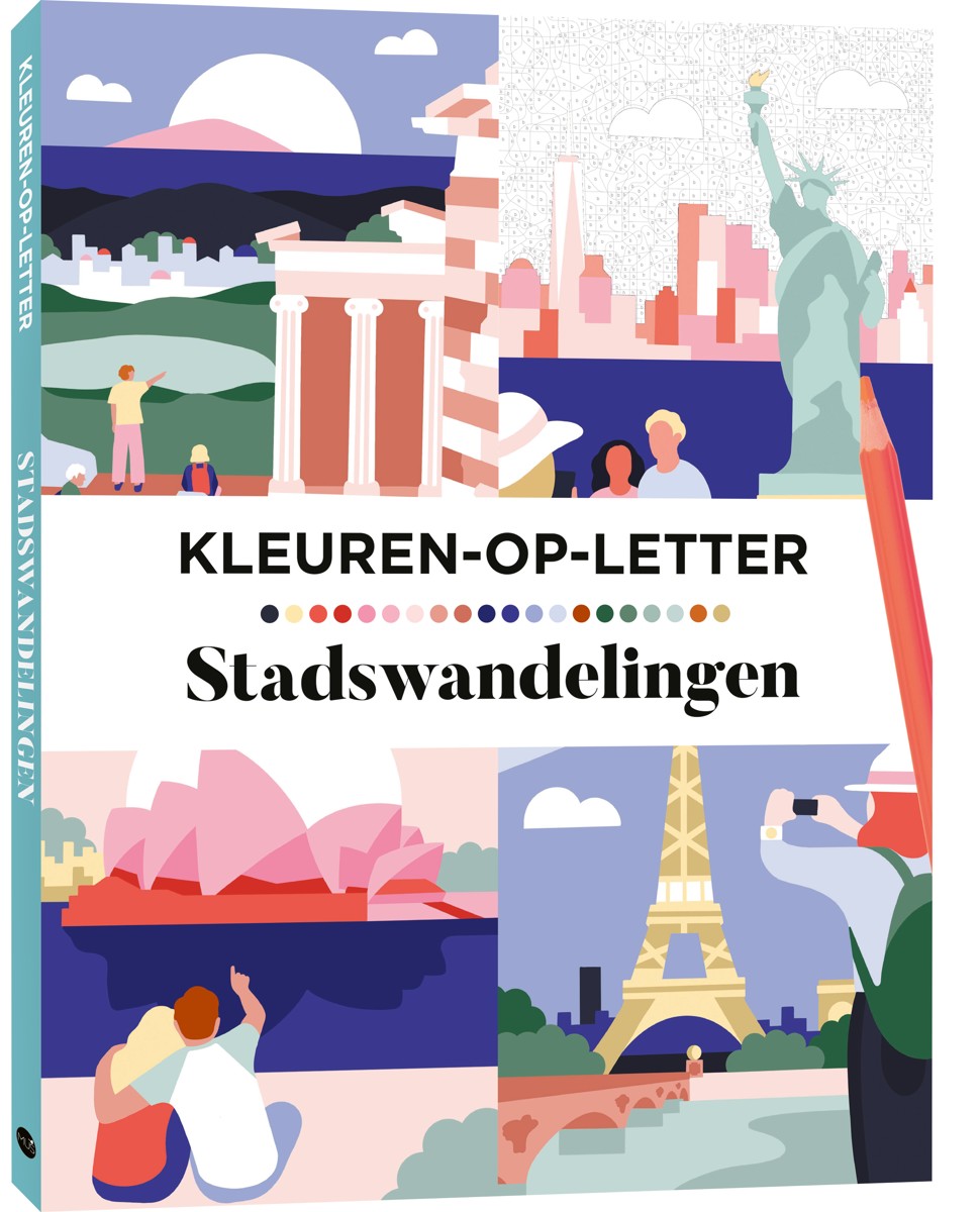 Kleurboek - Kleuren op letter - stadswandelingen